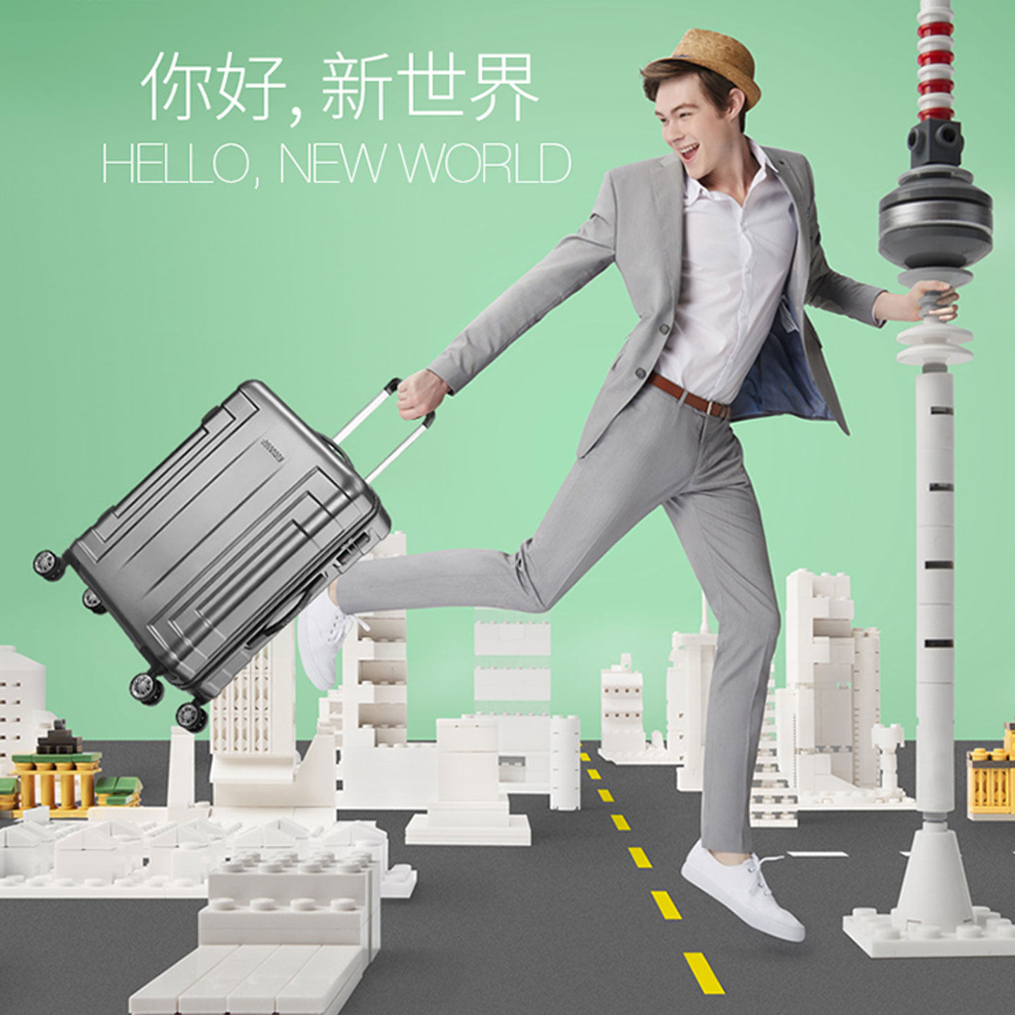 美旅八轮万向轮拉杆箱TSA密码锁高级行李箱旅行21英寸TG5*39001