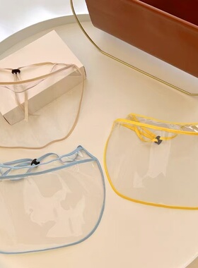 新生婴儿防护面罩头套可调节防风防风沫隔离宝宝儿童护脸罩