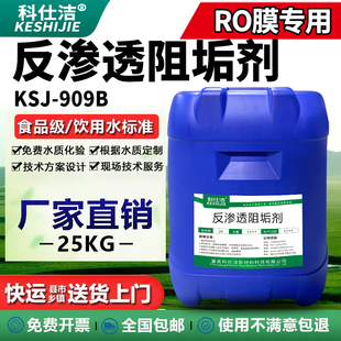反渗透阻垢剂ro膜纯净水水处理反渗透设备专用食品级缓蚀防垢剂