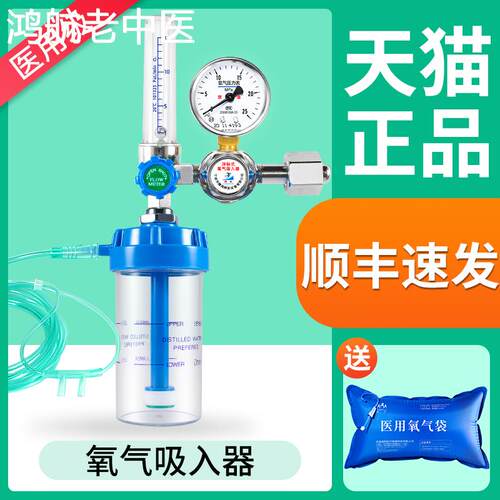 氧气表医用氧气瓶流量压力表减压阀氧气吸入器浮标式湿化瓶氧管罐