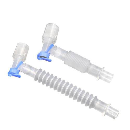 气切延长管 呼吸机插管气管切开连接弯头平台阀转接L型管可伸缩型