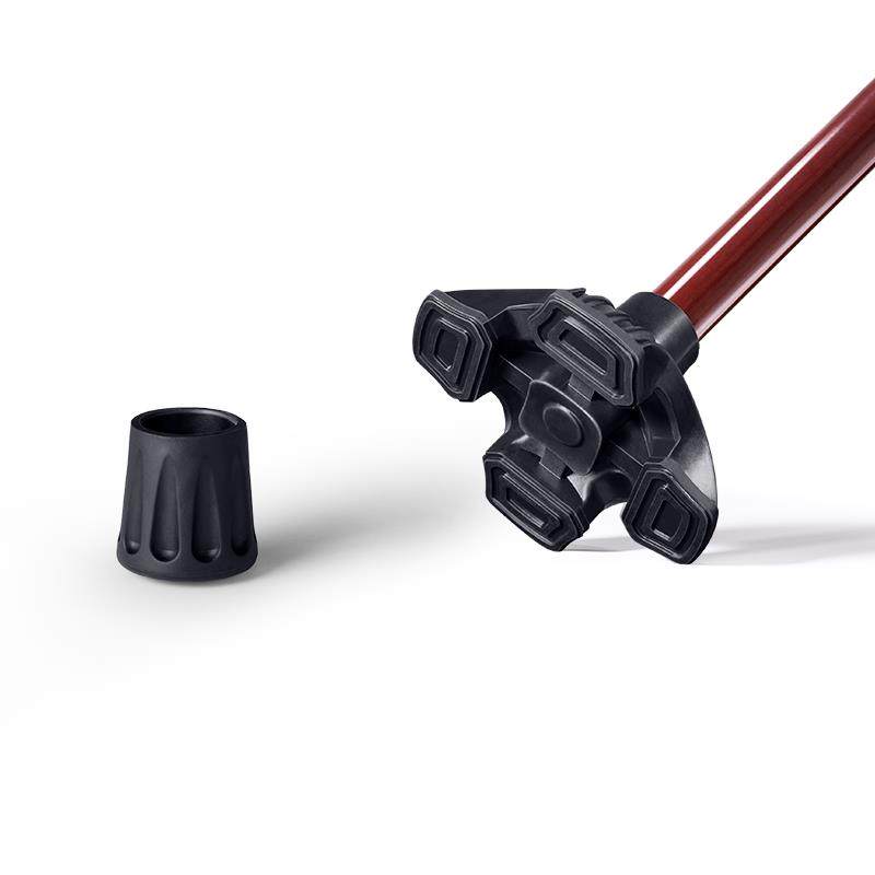 拐杖脚垫防滑拐棍橡胶底座手杖用拐杖头四脚座套四爪胶套胶垫