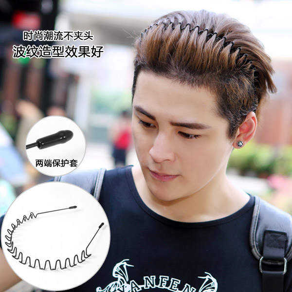 夹子压发窟刘海精致发饰睡觉男士发箍发夹发卡百搭