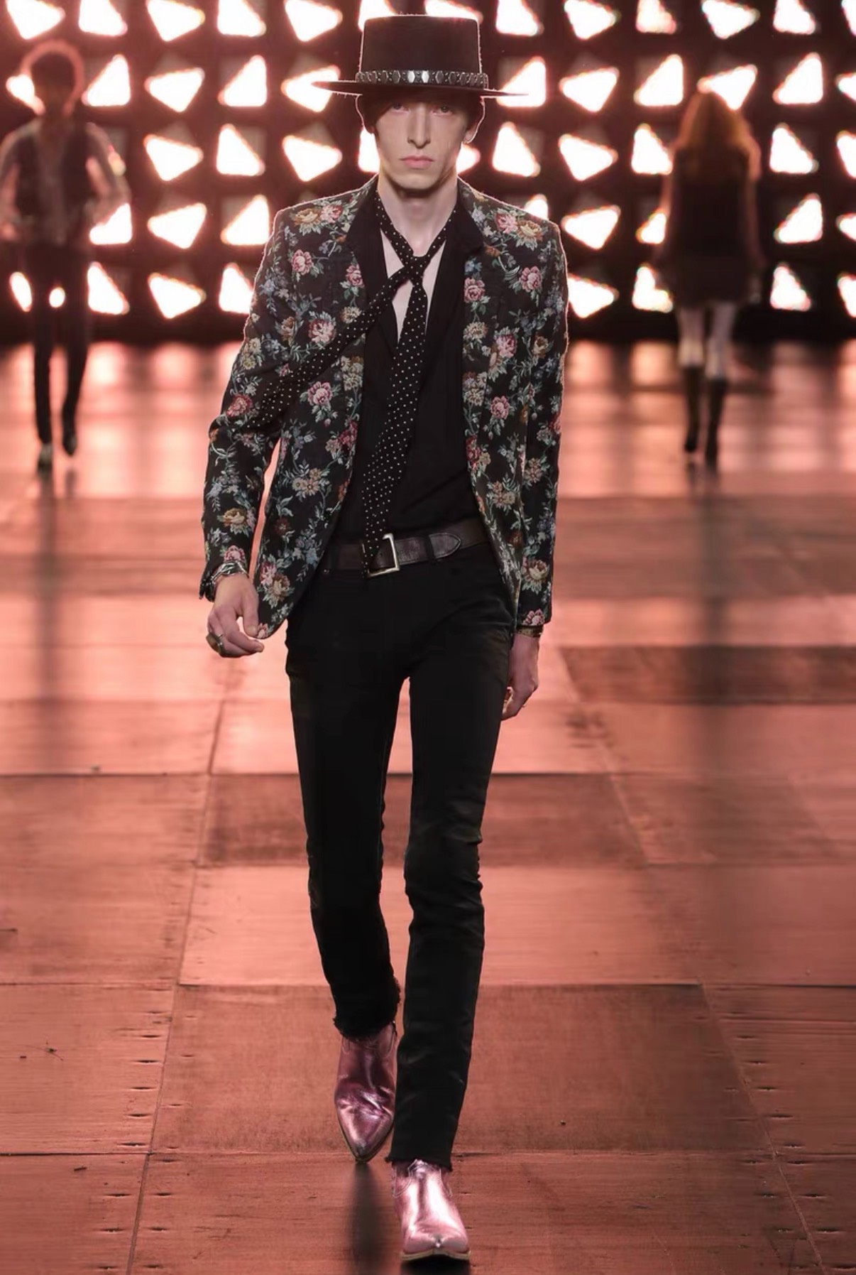Saint Laurent SLP 15SS Floral Blazer — back