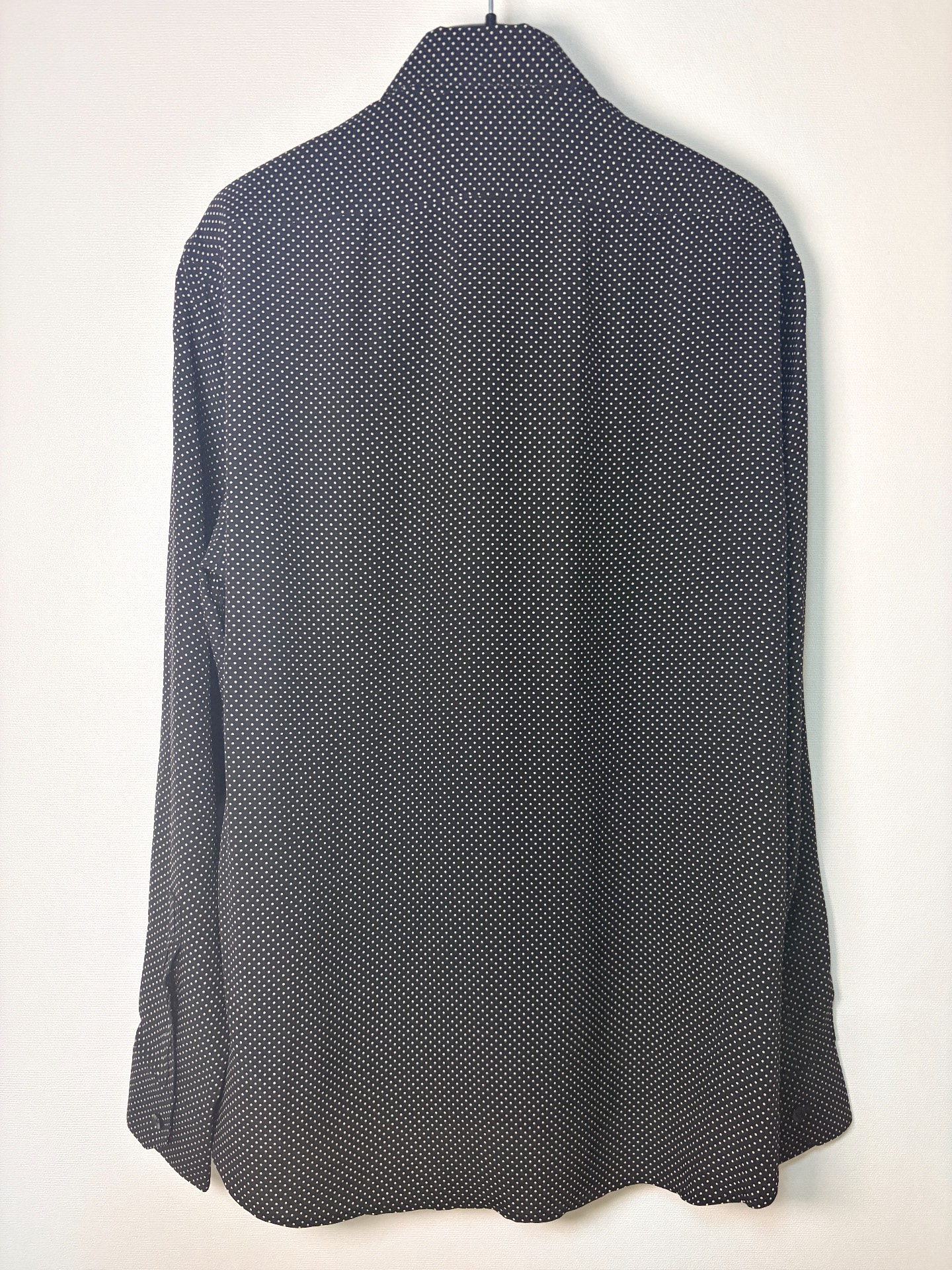 Saint Laurent Silk Small Polka Dot Shirt — front