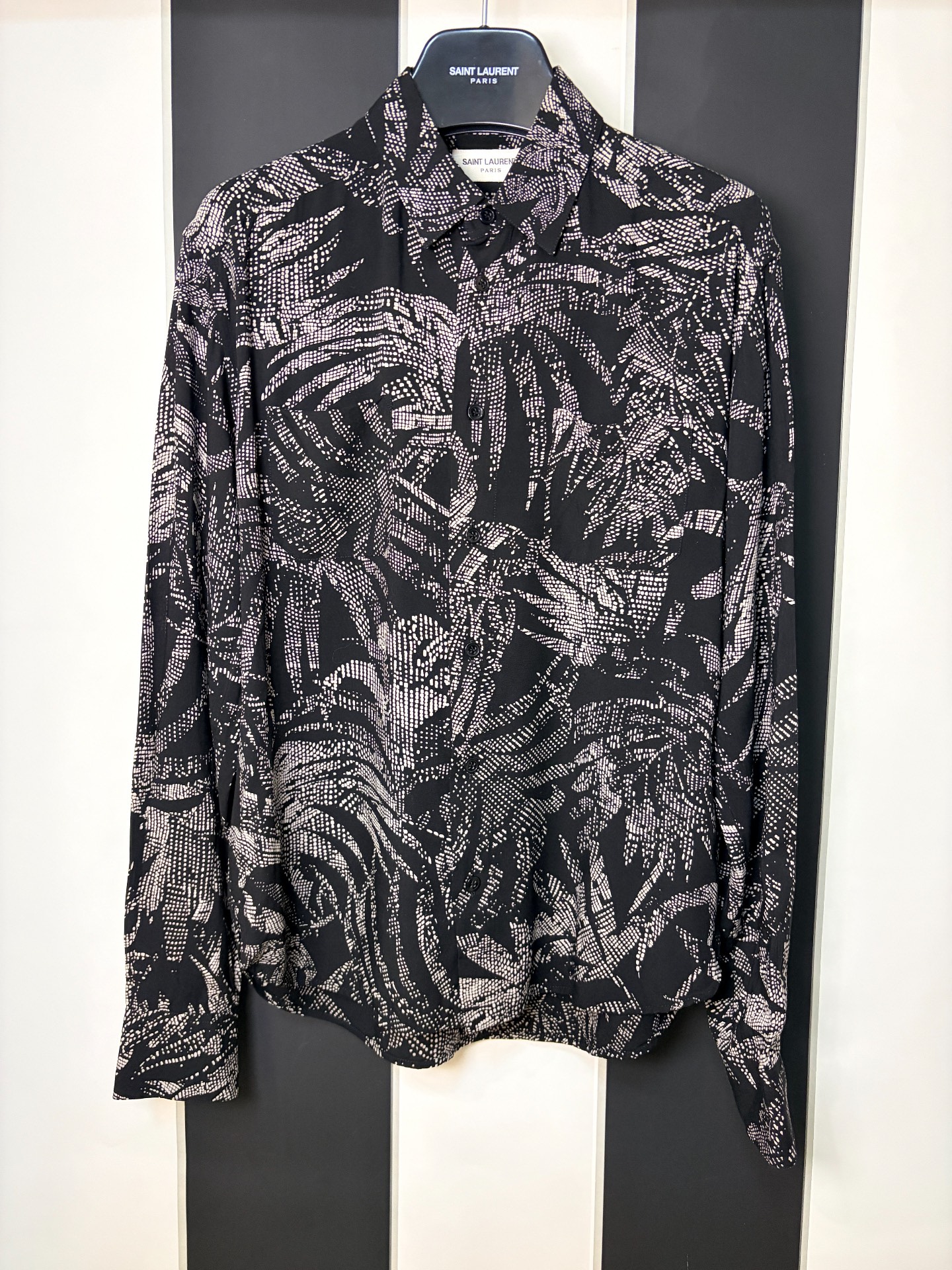 Saint Laurent Palm Tree Silk Shirt