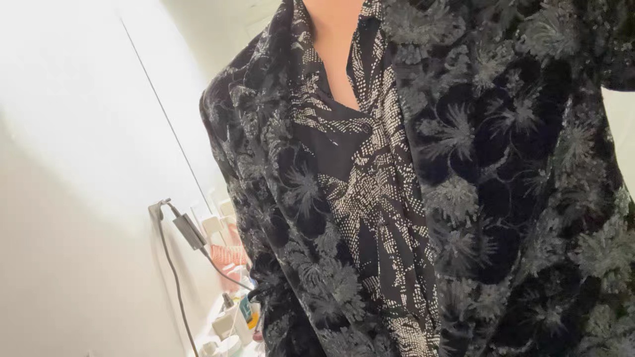 Saint Laurent Palm Tree Silk Shirt — label