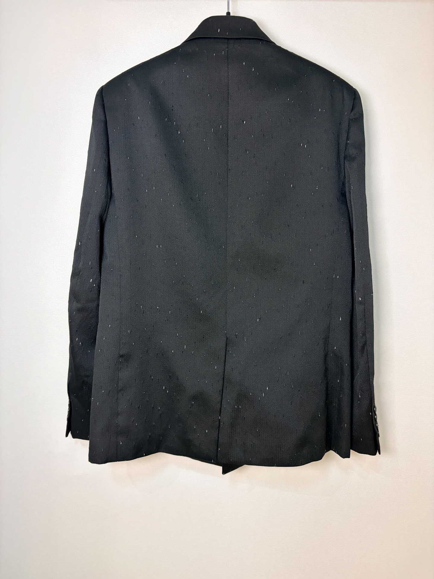 Saint Laurent Wool Speckled Blazer — front
