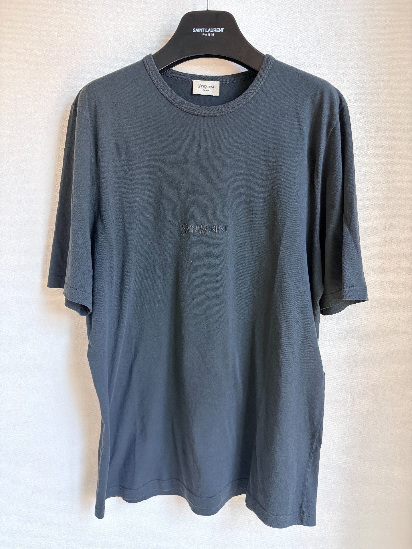 Saint Laurent Embroidered Logo Short-Sleeve Tee
