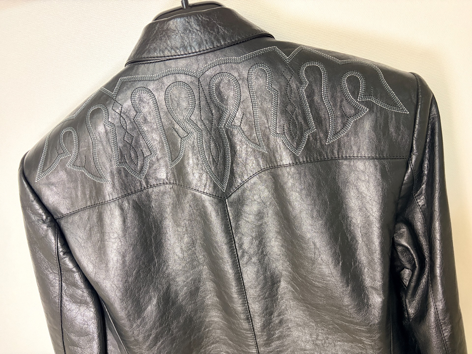 Saint Laurent SLP 19SS Runway Leather Jacket — detail