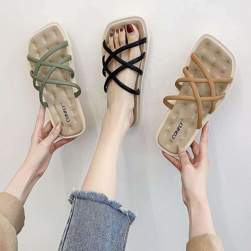凉鞋女外穿2026新款夏季法式罗马沙滩鞋仙女风配裙子海边拖鞋,女鞋,其他拖鞋,淘宝优惠券,粉丝福利购,淘宝优惠卷
