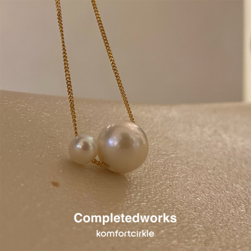 自留推荐 COMPLETEDWORKS 英国天然淡水珍珠编织项链高级锁骨链