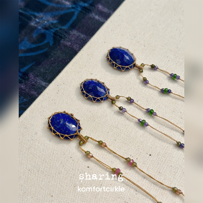 SHARING Laips项链 天然半宝石吊坠串珠编绳法国高级手工制作