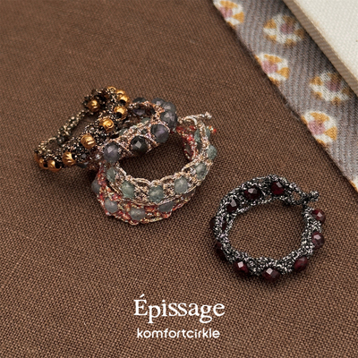 EPISSAGE Tressé Ring天然石编织戒指女时尚新款小众设计师指环