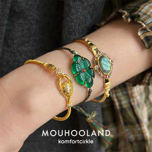 自留推荐 Mouhooland暮后之地 蛇年限定衔尾灵蛇手链情侣款手环