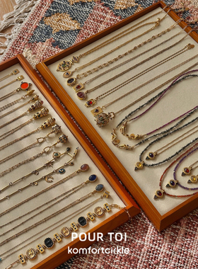 自留推荐 POUR TOI 复古工艺镀金链条长项链锁骨链经典质感设计款