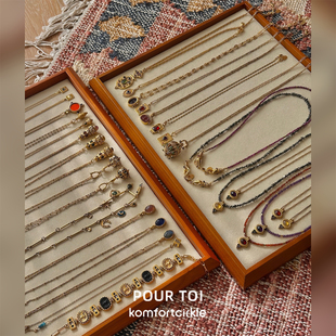 自留推荐 POUR TOI 复古工艺镀金链条长项链锁骨链经典质感设计款