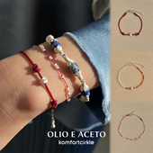 自留推荐 红花玛瑙珍珠拼接手链新年红绳礼物 ACETO油醋汁 OLIO