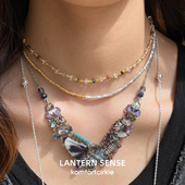 自留推荐 LANTERN SENSE碎银子天然石镀金项链锁骨链小众百搭叠加