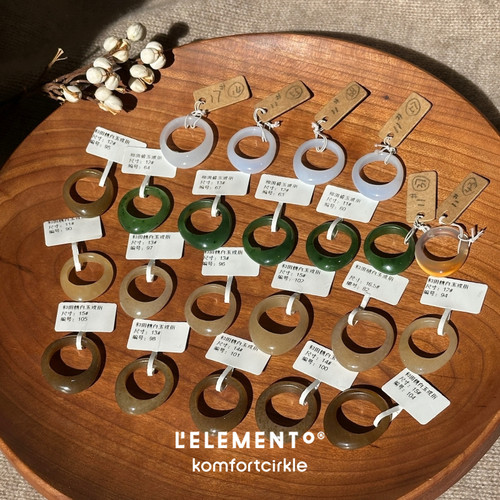 LELEMENTO 天然冰种紫玛瑙戒指高级质感百搭小众原创设计指环叠戴