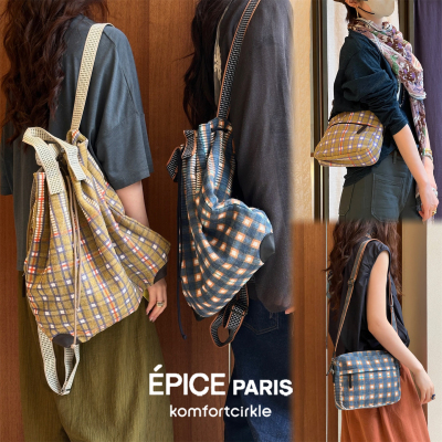 主推款 EPICE 格纹双肩包斜挎包 新款百搭大容量随身背包旅行包