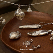 APT702 自留推荐 ENSAGE 香水瓶酒壶心形吊坠项坠925银配饰挂坠