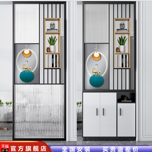 爆款钢化玻璃隔断屏风客厅艺术画