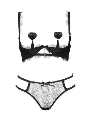 Sexy lingerie lingerie lingerie on the collection of bras hollow half cup bra bra hot love milk stickers