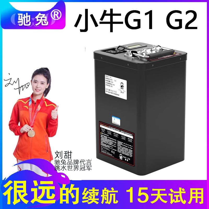 驰兔小牛F1电动车电池F2狗娃G1 G2改装F400T大容量48V锂电池B2/F2