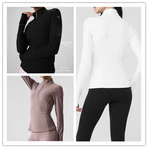 女士骑行服运动新款修身瑜伽服外套冬季户外跑步训练长袖女春