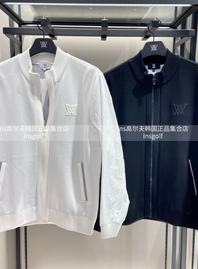 Anew高尔夫男装上衣25春季新款户外运动夹克球服开衫立领针织外套