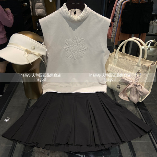 St ANDREWS高尔夫女士球服套装25新款弹力舒适无袖上衣运动半身裙