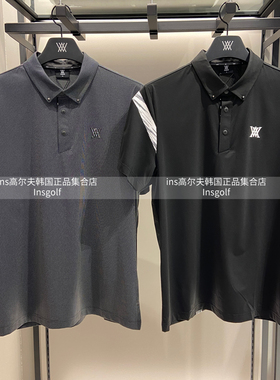 Anew高尔夫男装上衣25春夏新款翻领上衣t恤运动百搭舒适POLO衫