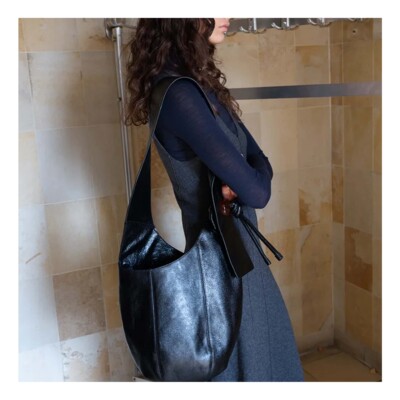 若若韩代正品直邮archivepke新款牛皮单肩斜挎水桶包托特女大容量