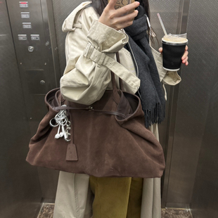 若若韩代正品直邮lowclassic大号单肩包牛皮包麂皮包羊皮包腋下包