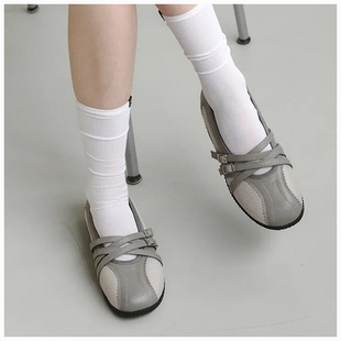 若若韩代正品直邮khiho鞋子25新款平底浅口鞋时尚芭蕾鞋单鞋女鞋