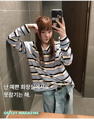 有购买凭证韩代正品aeae条纹长袖T恤polo衫设计师品牌美式复古