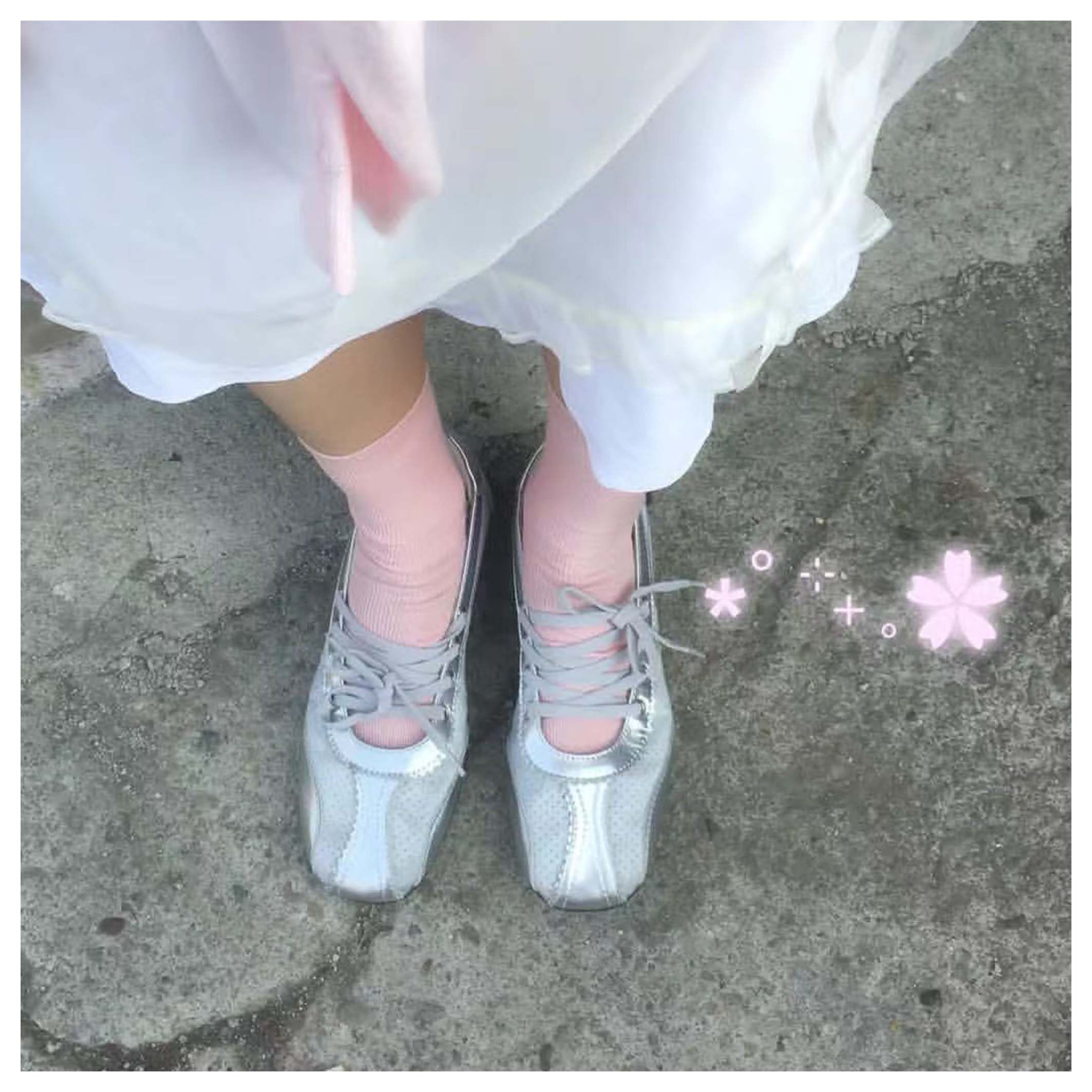 若若韩代正品直邮khiho真皮拼接绑带芭蕾软底系带德训玛丽珍鞋女图片