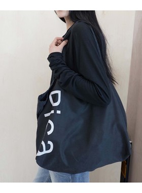 若若韩代正品直邮pica李锦华同款大容量帆布包布袋托特包单肩包