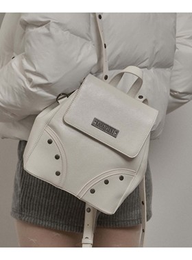 若若韩代正品直邮khakipoint百搭铆钉双肩包休闲百搭肩带大容量