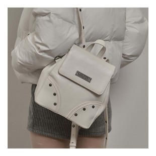 若若韩代正品直邮khakipoint百搭铆钉双肩包休闲百搭肩带大容量