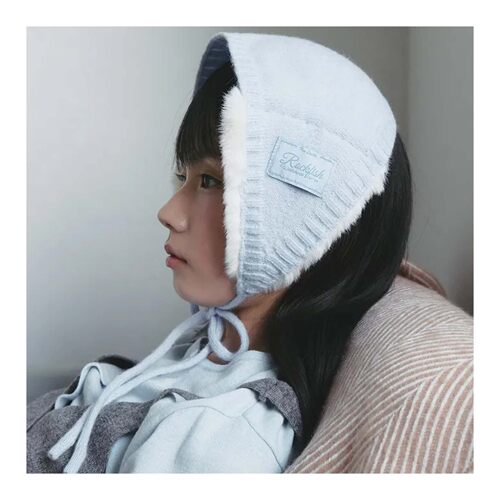 若若韩代正品直邮rockfish保暖搭配单品毛绒耳罩护耳针织耳暖系带