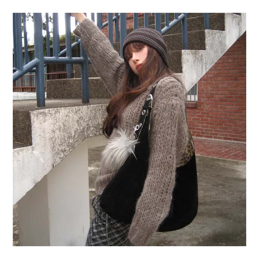 若若韩代正品直邮leterie单肩斜跨腋下手提包女大容量托特通勤