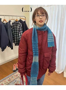 若若韩代正品直邮nocontent25秋冬pocket复古口袋棉服外套夹克