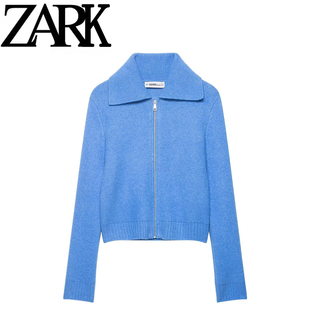 ZARK 欧美风 女装 春季新款 时尚气质潮流拉链针织外套 5755002