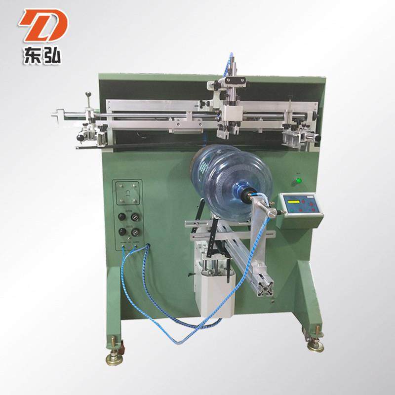 雀巢矿泉水桶商标印刷设备，矿泉水桶瓶曲面丝印机，饮用水瓶丝网