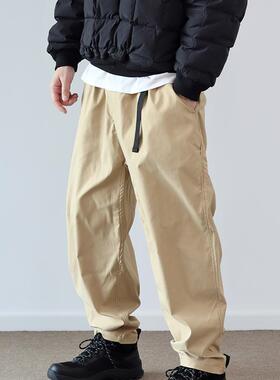 Sigbreak日系速干宽松廓形杜邦休闲裤三防户外工装裤CHINO长裤男