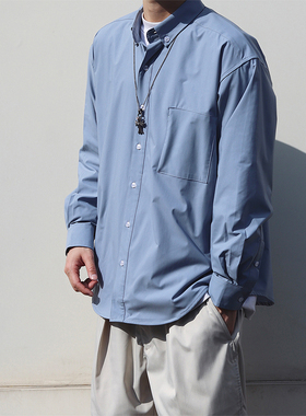 Sigbreak日系cityboy户外杜邦Teflon衬衣宽松廓形通勤衬衫外套男