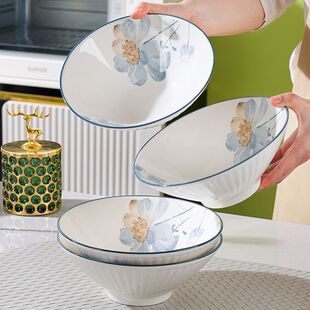 8英寸面碗家用2026新款陶瓷釉下彩加厚斗笠碗汤面碗吃饭碗拉面碗