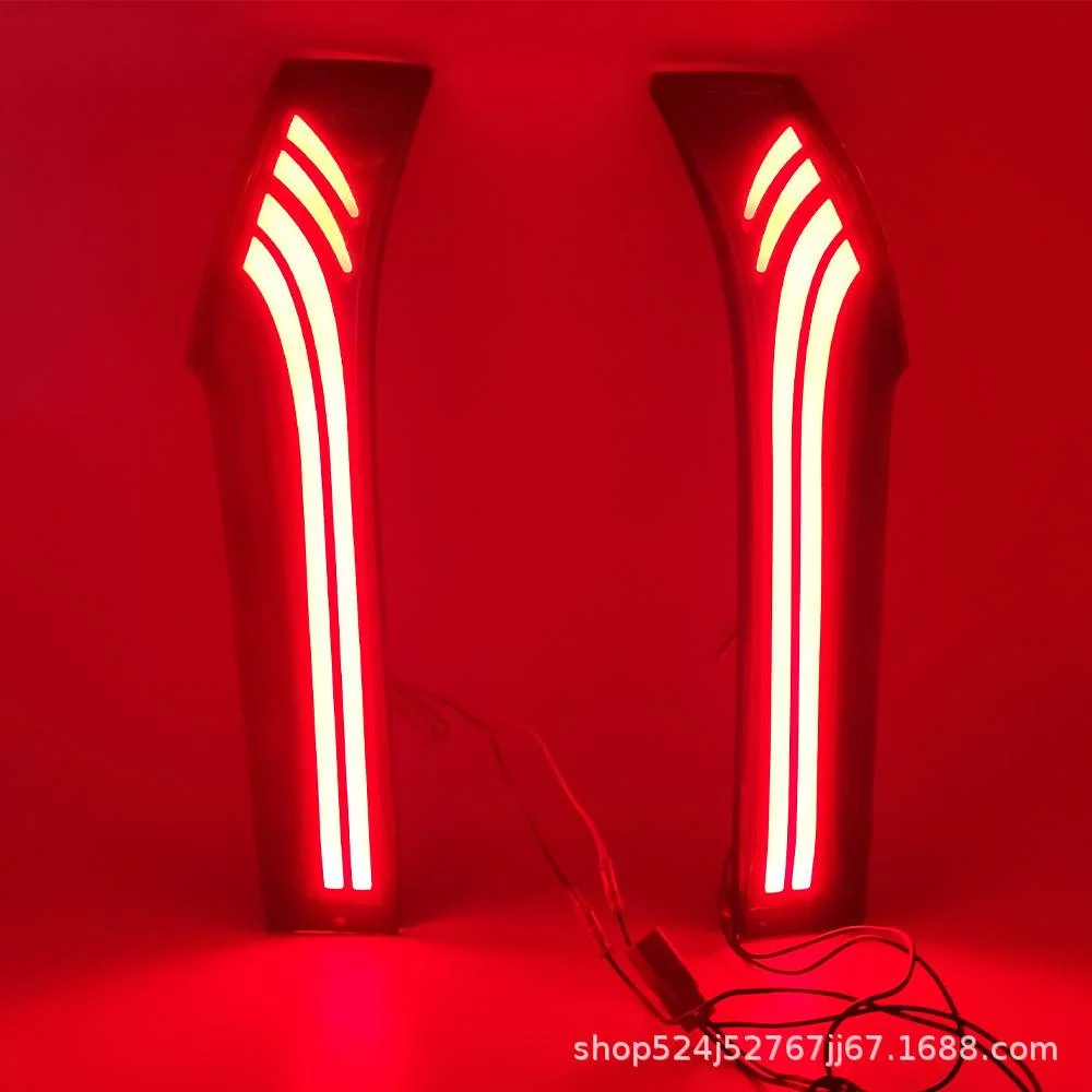 适用于本田14-20款飞度立柱灯改装LED刹车灯GK5流水行车灯